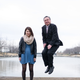 Image for article titled Photos: Jumping Japanese businessmen show their daughters how to defy stereotypes